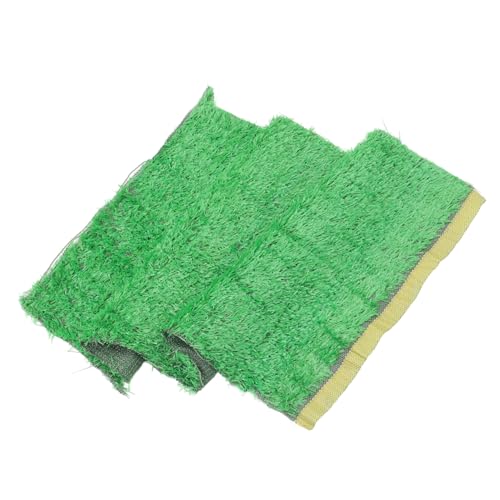 Toyvian Künstliche Dicke Grasmatte mit Gewebtem Rücken Realistisches Miniaturkunstrasen für Sandtisch Modellbau DIY Mikrolandschaften Ganzjährige Garten und Wohnraumgestaltung von Toyvian