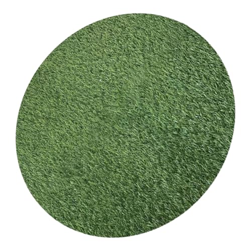 Toyvian Künstliche Gras Rundmatte für Tischdekoration Kunstrasen Teppich für Innen und Außenbereich für Festlichkeiten und Alltag Naturgetreue Tischdecke von Toyvian