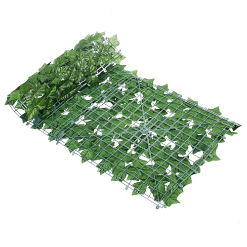 Toyvian Künstliche Grüne Dekoration Dichtes Langlebiges Sichtschutzzaun Panel für Garten Balkon Terrasse Wetterbeständige Dekorative Pflanzentrennwand UV Beständig von Toyvian