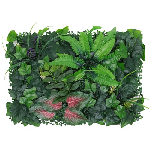 Toyvian Künstliche Pflanzenwand Dekoration Uv Beständige Wandpaneele für Garten und Innenbereich Hintergrund Accessoire für Partys und Veranstaltungen und Farbecht Toyvian Künstliche Pflanzenwand Dekoration Uv Beständige Wandpaneele für Garten und Innenbereich Hintergrund Accessoire für Partys und Veranstaltungen und Farbecht von Toyvian