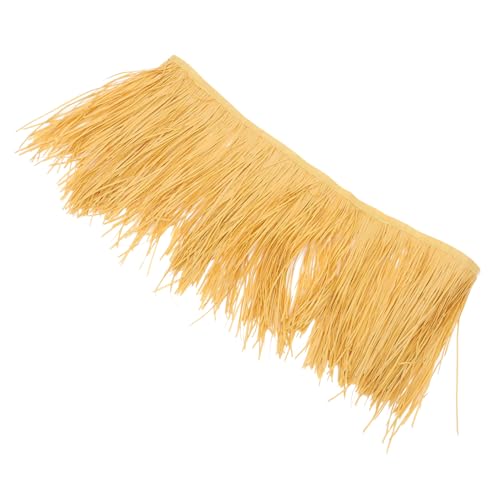 Toyvian Künstliches Flammhemmendes Stroh Dach Wetterfest Dekorativ für Garten Terrasse Park DIY Lebensechte Nachbildung Pflegeleicht UV Beständig von Toyvian