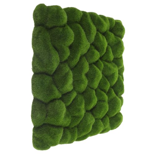 Toyvian Künstliches Moosbrett Grünpflanzen Wanddeko Moosbild Garten DIY Bastelmoos Kunstmoos Bepflanzung Wandpaneel für Innen Außen Dekoration von Toyvian