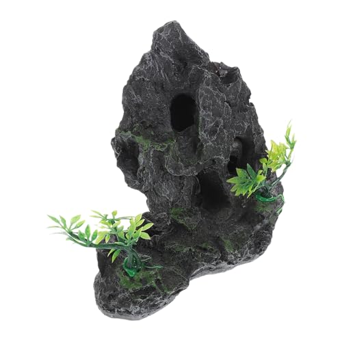Toyvian Kunstharz Aquarium Dekoration Künstlicher Berg Realistisch Wasserfest Langlebig Leicht zu Reinigen Mittelgroß für Bad Garten Vielseitiges Aquarium Ornament von Toyvian