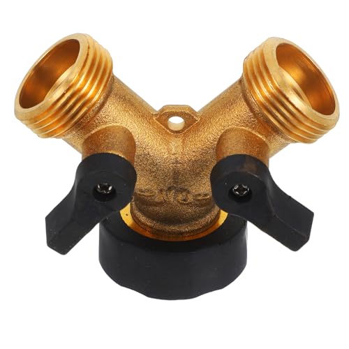 Toyvian Kupfer Y Verteiler für Gartenschlauch mit Absperrventil Wasserhahnadapter für Effiziente Wasserverteilung an Waschmaschinen und Außenhahn Installieren Toyvian Kupfer Y Verteiler für Gartenschlauch mit Absperrventil Wasserhahnadapter für Effiziente Wasserverteilung an Waschmaschinen und Außenhahn Installieren von Toyvian
