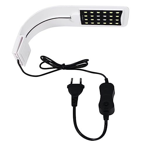 Toyvian LED Aquarium Pflanzenlicht Ultradünne Clip Lampe Energiesparende Vollspektrum Beleuchtung Hohe Helligkeit Langlebig Geeignet für Süßwasser und Nanoaquarien Fördert von Toyvian