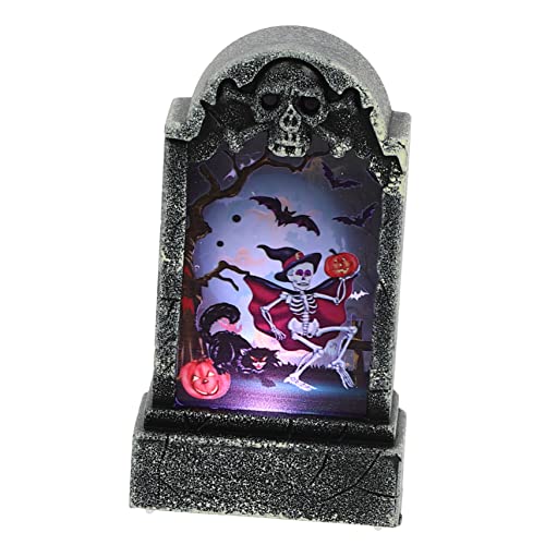 Toyvian LED Grabstein Lampe Halloween Deko Tischlampe LED Leuchtende Grabsteinform Energiesparend Muster Gruselige Halloween Party Dekoration Geschenkidee Toyvian LED Grabstein Lampe Halloween Deko Tischlampe LED Leuchtende Grabsteinform Energiesparend Muster Gruselige Halloween Party Dekoration Geschenkidee von Toyvian