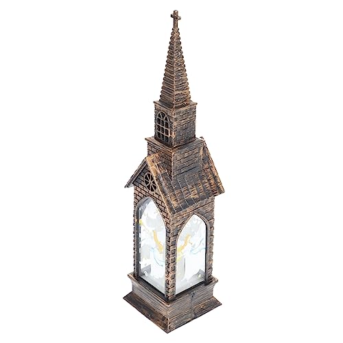 Toyvian LED Weihnachtsdeko Kleines Haus Ornament Kreative Weihnachtsdekoration LED Nachtlicht Festliche Tischdekoration Sicher und Langlebig von Toyvian