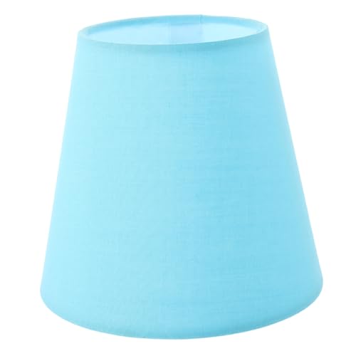 Toyvian Lampenschirmbeleuchtung hängend Weiden Schreibtisch Lampenschirme für Tischlampen Falten- Startlampenschatten Abdeckungen für Bodenleuchten Stoff Blue von Toyvian