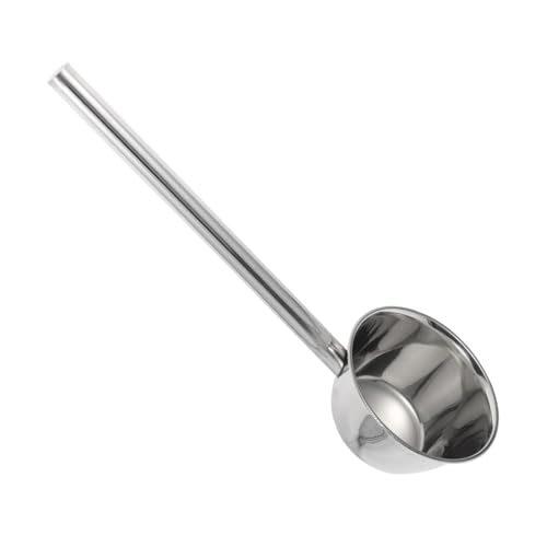 Toyvian Langer Edelstahl Wasserschöpfer mit Verlängertem Griff Rostfrei Abriebfest Tiefer Wasserkelle Hitzeschutz Vielseitig für Küche Garten Hotel Restaurant Kantine Geeignet von Toyvian