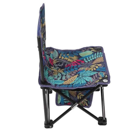 Toyvian Leichter Faltbarer Campingstuhl mit Rückenlehne Kompakter Outdoor Klappstuhl für Angeln Strand und Camping Tragbarer Multifunktionaler Sitzhocker für Einfache Mitnahme von Toyvian
