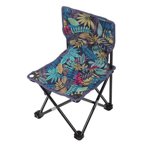 Toyvian Leichter Faltbarer Campingstuhl mit Stahlrahmen und Canvas Vielseitig für Camping Angeln Garten und Strand Tragbar und für Outdoor und Reisen Kompakt und Handlich von Toyvian
