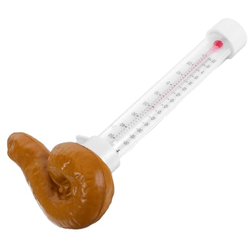 Toyvian Lustiges Schwimmendes Poolthermometer in Kackhaufen-form Präziser Temperaturmesser für Innen Außenpools Spas Aquarien Spielerisches Design für Poolpartys und Tägliche Nutzung von Toyvian