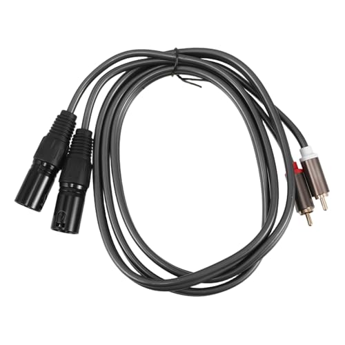 Toyvian Male Audiokabel Antiinterferenz Stereo Soundkabel Robustes Kabel für Mixer Verstärker Klare Stabile Übertragung von Toyvian