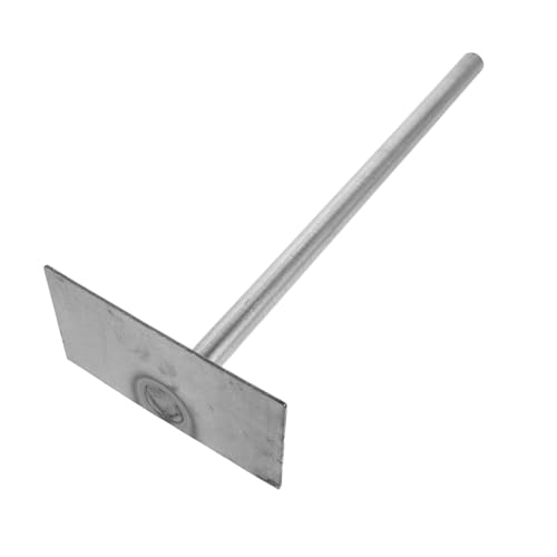 Toyvian Manganstahl Kohleräumer mit Langem Griff Robuste Ascheschaufel für Kamin Feuerstelle Grill Pizzaofen Ergonomisch Widerstandsfähig Vielseitig Einsetzbar für Effiziente von Toyvian