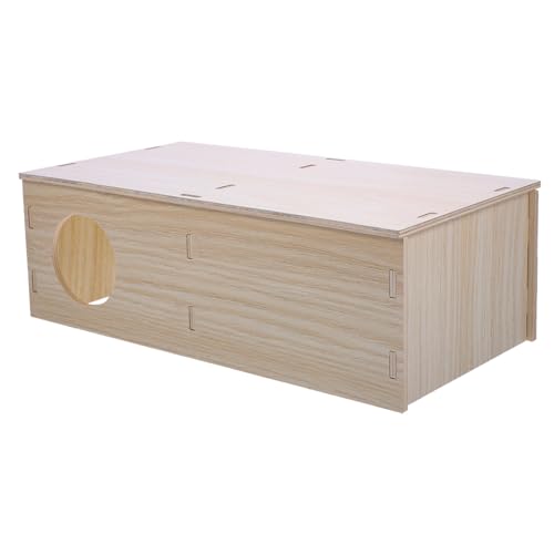 Toyvian Meerschweinchen Versteckhaus aus Holz Mehrkammer Kleintierhütte Sicher und Beißfest für Hamster und Kleine Nagetiere Design für Innenräume Toyvian Meerschweinchen Versteckhaus aus Holz Mehrkammer Kleintierhütte Sicher und Beißfest für Hamster und Kleine Nagetiere Design für Innenräume von Toyvian