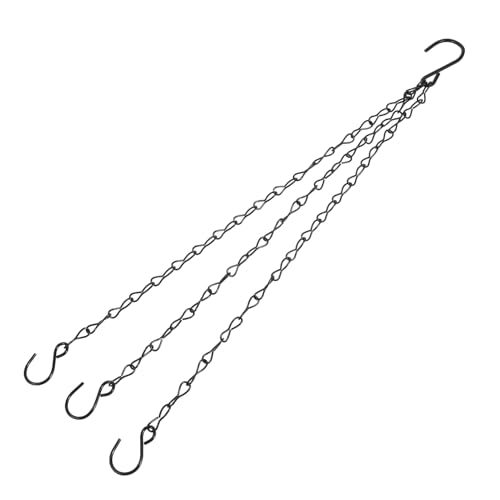 Toyvian Metall Hängekette Robust Pflanzkorb Aufhängung Tragkraftstark Pflanztopf Ersatzkette Garten Vogelkäfig Blumentopf Halter Schwarz Toyvian Metall Hängekette Robust Pflanzkorb Aufhängung Tragkraftstark Pflanztopf Ersatzkette Garten Vogelkäfig Blumentopf Halter Schwarz von Toyvian