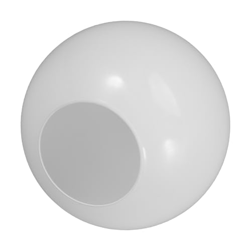 Toyvian Milchweißer Glas Lampenschirm Kugelförmig Ersatzschirm Flacher Rand Vielseitig Kompatibel Für Pendelleuchte Tischlampe Straßenlampe Modernes Design von Toyvian