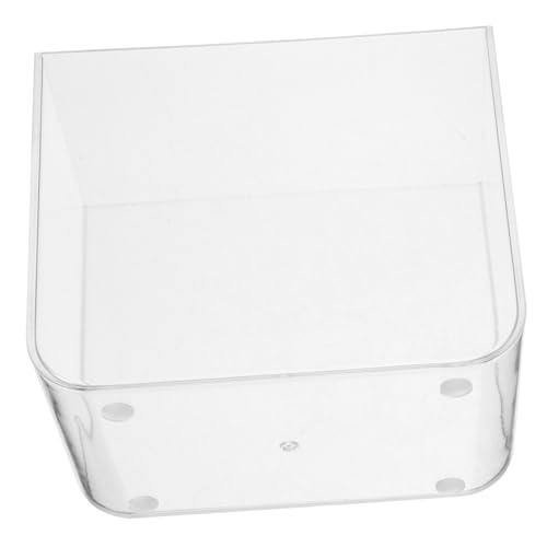 Toyvian Mini Aquarium Deckel Offenes Desktop Wassertank für Betta Fische und Aquarienpflanzen Quadratisches Design für Zuhause und Büro S von Toyvian
