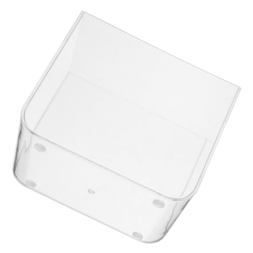 Toyvian Mini Aquarium Deckel Quadratischer Desktop Fischbehälter für Betta Zucht Klarer Praktischer Wasserbehälter für Zuhause Büro und von Toyvian