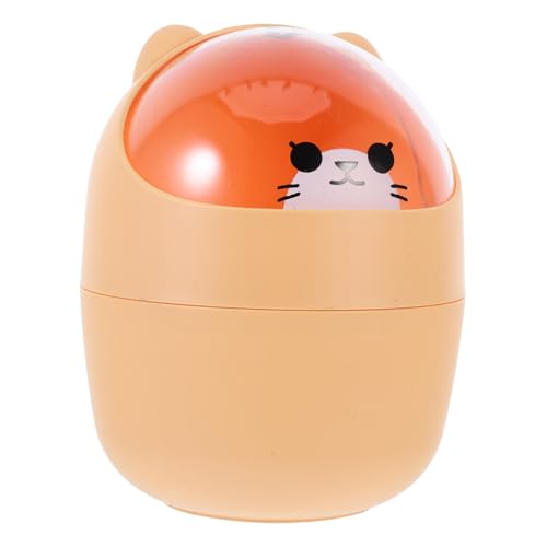 Toyvian Mini Desktop Mülleimer mit Schüttel deckel Kunststoff Abfallbehälter Platzsparender Tischabfalleimer für Büro Schlafzimmer Kinderzimmer Vielseitiger Kleiner Müllkorb in Gelb Toyvian Mini Desktop Mülleimer mit Schüttel deckel Kunststoff Abfallbehälter Platzsparender Tischabfalleimer für Büro Schlafzimmer Kinderzimmer Vielseitiger Kleiner Müllkorb in Gelb von Toyvian