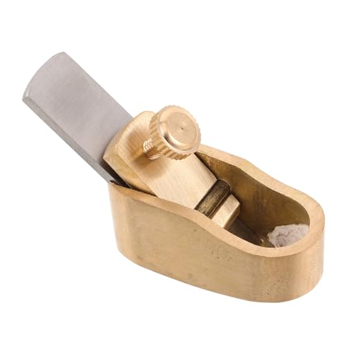 Toyvian Mini Messing Handhobel für Geigenbau Ergonomisch Präzisions Holzbearbeitungshobel Violin Fingerboard Werkzeug Kompakt und Tragbar für Detailarbeit und DIY Instrumentenbau von Toyvian