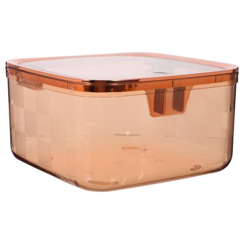 Toyvian Mini-Papierkorb: Durchsichtiger Mülleimer aus Kunststoff, kleiner Mini-Mülleimer mit Push-Top und Deckel für Schreibtisch, Schminktisch, Büro, Schreibtisch, Küchenbedarf von Toyvian
