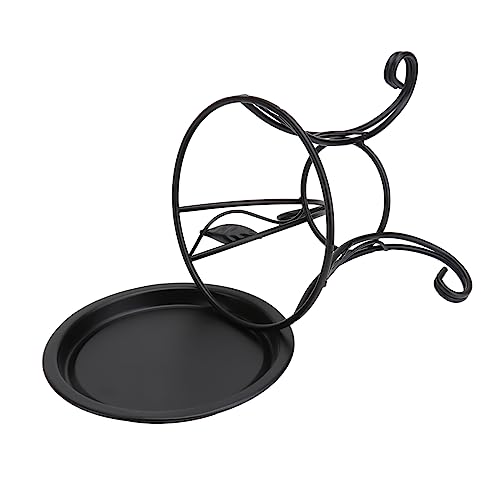 Toyvian Mini Pflanzenständer Aus Eisen Metall Für Kleine Blumenpflanzen Schwarz Ideal Für Schreibtisch Innen Und Außenbereich Balkon Dekorativer Blumentopfständer Für Jeden von Toyvian