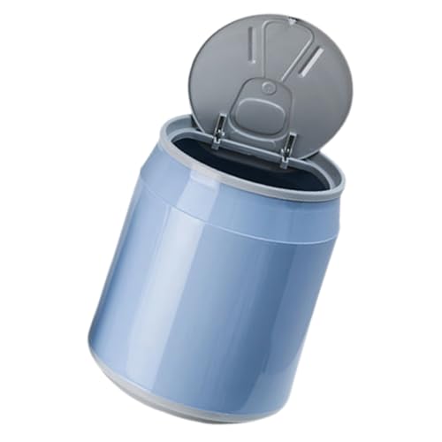 Toyvian Mini Tischmülleimer mit Deckel Kleine Kunststoff Mülltonne für Büro Desktop Abfallbehälter Geruchsdicht und Stabil Schreibtisch Organizer für Zuhause und Arbeitsplatz von Toyvian