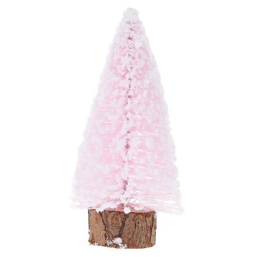 Toyvian Miniatur Weihnachtsbaum Aus Sisal Mit Holzsockel Schneebedeckt Für Tischdekoration Und Weihnachtsfeiern Für Kleine Räume Langlebig Und Realistisch Gestaltet von Toyvian