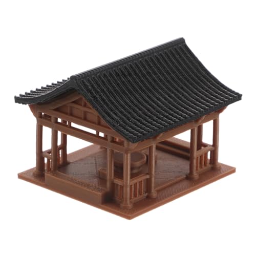 Toyvian Miniatur Pavillon Modell aus Holz Chinesische Architektur Figurine für Garten Bonsai Dekoration Japanischer Stil Fairy Garden Zubehör Tischdekoration Toyvian Miniatur Pavillon Modell aus Holz Chinesische Architektur Figurine für Garten Bonsai Dekoration Japanischer Stil Fairy Garden Zubehör Tischdekoration von Toyvian