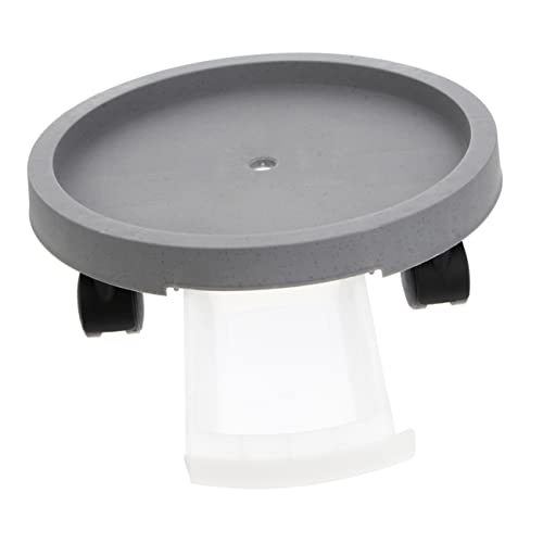 Toyvian Mobiles Pflanzgefäß Untertasse drinnen Unteres Tablett für Blumentöpfe groß Blumenpot -Basen eingetopft Grundplatte Blumentopfteller für zu Hause Pflanzentopfplatten Plastik Grau von Toyvian