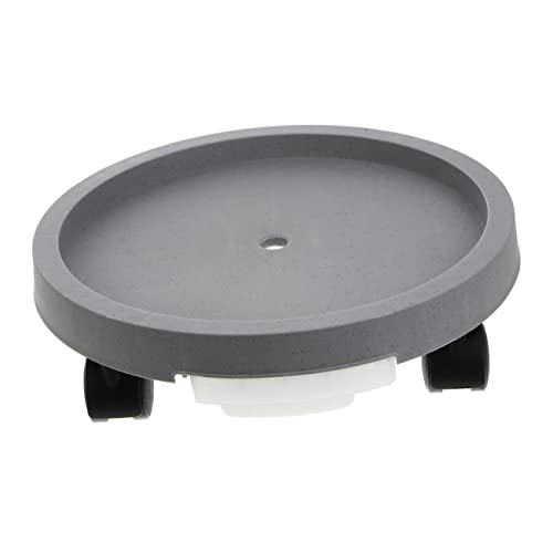 Toyvian Mobiles Pflanzgefäß eingetopft Untertasse Unteres Tablett für Blumentöpfe Blumenpot -Basen kreatives Blumentopftablett Blumentopfteller für zu Hause Grundplatte Plastik Grau von Toyvian