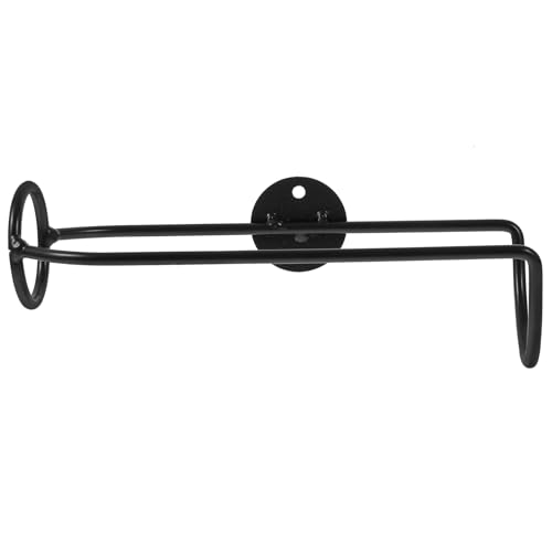 Toyvian Moderner Wand weinflaschenhalter aus Schwarzem Eisen Stabiler Einzelner Weinflaschenhalter zur Wandmontage Platzsparend und Dekorativ für Küche Bar Esszimmer und Restaurant von Toyvian