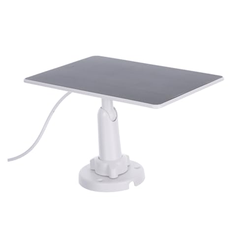 Toyvian Monokristallines Solar Panel für Video Türklingel mit Wasserschutz Verstellbarer Halterung Vielseitiger Outdoor Solarlader für Türgong und Überwachungskamera Tragbarer von Toyvian