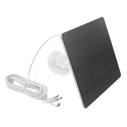 Toyvian Monokristallines Solarpanel Solar Power Supply für Überwachungskamera und Türsprechanlage Niedriger Stromverbrauch USB Type-c Dc Anschluss Outdoor Solar Zubehör mit Halterung von Toyvian