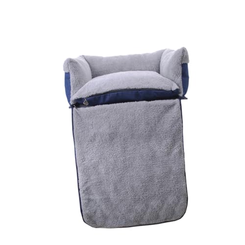 Toyvian Multifunktionales Hundesofa mit Klappbarem Design Waschbar rutschfest Atmungsaktiv und Warm für Kleine und Mittelgroße Hunde Blau Vielseitiges Hundebett und Haustierdecke von Toyvian
