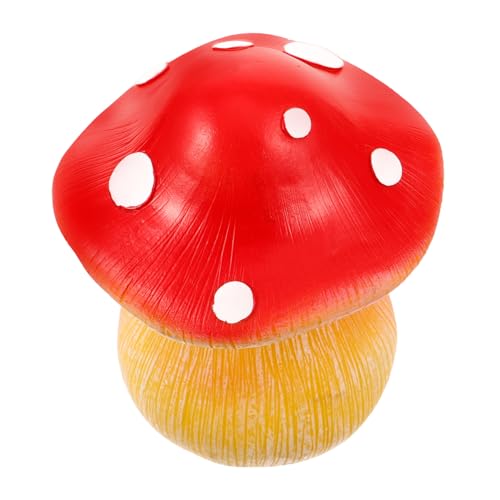 Toyvian Mushroom Key Hider Resin Dekorative Schlüsselbox für Garten Terrasse Realistisches Aussehen Wetterfest für Schlüsselaufbewahrung im Freien für Gartenliebhaber von Toyvian
