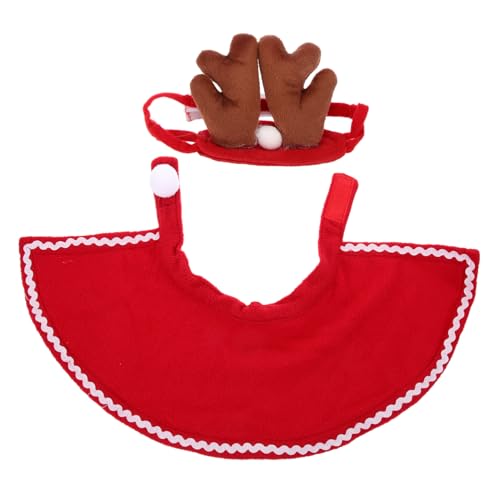 Toyvian Niedliches Pet Cape Set mit Hirschgeweih für Katzen und Hunde Festliches Haustierkostüm Umhang Leichter Bequemer für Alltag und Party Einfache Handhabung Teilig Toyvian Niedliches Pet Cape Set mit Hirschgeweih für Katzen und Hunde Festliches Haustierkostüm Umhang Leichter Bequemer für Alltag und Party Einfache Handhabung Teilig von Toyvian