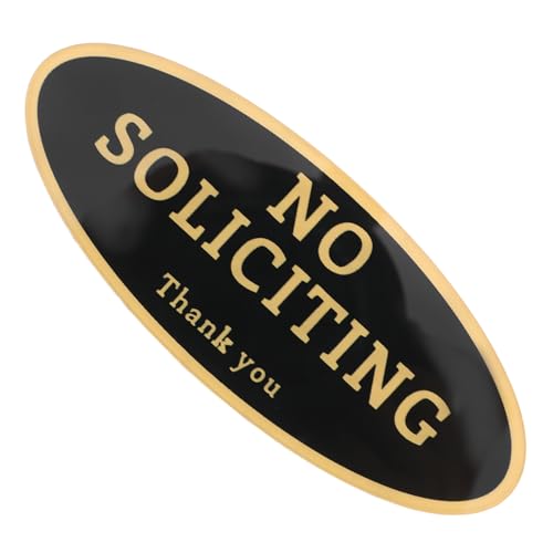 Toyvian No Soliciting Schild Acryl Selbstklebend Wetterfest Kratzfest Klare Englische Aufschrift für Haus Wohnung Büro Tür Wand Dekor Modern Professionell Toyvian No Soliciting Schild Acryl Selbstklebend Wetterfest Kratzfest Klare Englische Aufschrift für Haus Wohnung Büro Tür Wand Dekor Modern Professionell von Toyvian