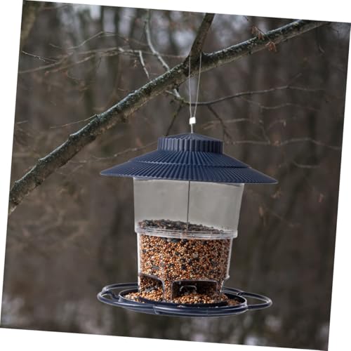 Toyvian Outdoor Vogel futterspender zum Aufhängen Drehbarer Großer Kapazität Futterbehälter aus Robustem Bruchsicherem PP und PC Leicht zu Reinigen für Papageien und Wildvögel im Garten von Toyvian