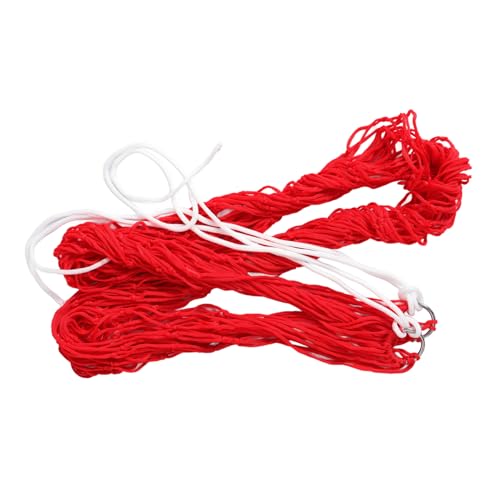 Toyvian Outdoor-hängematte Hängender Liegestuhl Hängemattenschaukeln Für Draußen Im Freien Suspension Hängematte Mit Netz Hängesessel Schaukel Camping Tragbar Gewebte Rot von Toyvian