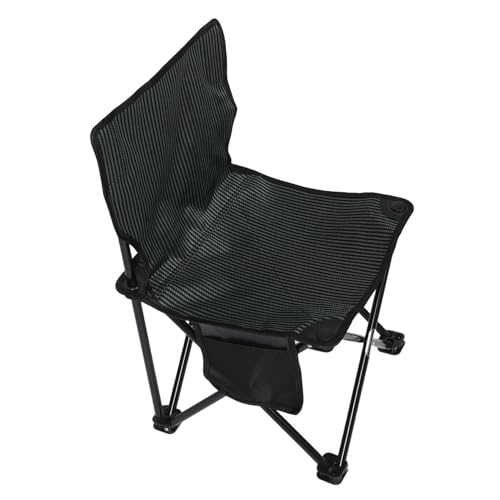 Toyvian Faltbarer Campingstuhl Outdoor-Stuhl Mit Getränkehalter Für Angeln Garten Und Reisen Tragbarer Klappstuhl Für Vielseitige Aktivitäten Graues Streifenmuster Für Platzersparnis von Toyvian