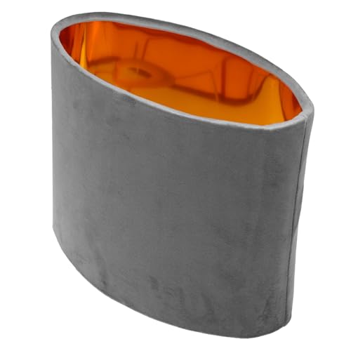 Toyvian Ovaler Lampenschirm aus Samtigem Lint mit Innenliegendem Futter Ersatz für Tischlampen und Leichter Langlebiger Stofflampenschirm für Steh Wandlampen Vielseitig Einsetzbar Moderne von Toyvian