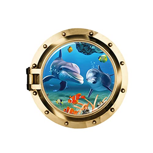 Toyvian Unterwasserwelt 3d-aufkleber Wandtattoos Fisch Abnehmbare Pvc Jungen Und Mädchen Zimmer von Toyvian