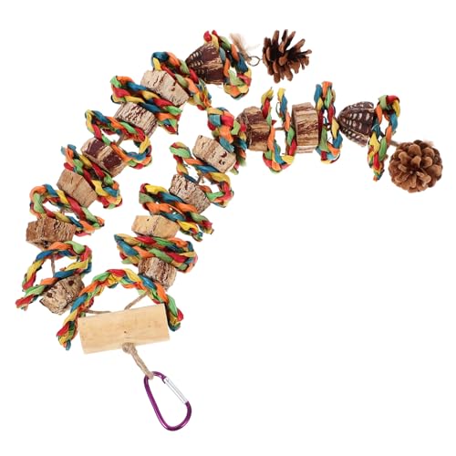 Toyvian Papagei Kauspielzeug aus Holz Hängendes Vogelspielzeug für Mentale Stimulation und Futtersuchspaß für Wellensittiche und Sittiche Dekorativ und Unterhaltsam Toyvian Papagei Kauspielzeug aus Holz Hängendes Vogelspielzeug für Mentale Stimulation und Futtersuchspaß für Wellensittiche und Sittiche Dekorativ und Unterhaltsam von Toyvian