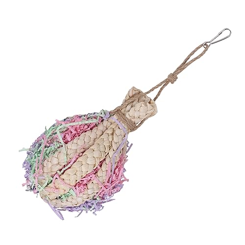 Toyvian Papagei Kauspielzeug Natur Stroh Ball Spielzeug für Sittiche und Papageien Hängendes Rattan Spielzeug Sicher und Unterhaltsam für Vögel Toyvian Papagei Kauspielzeug Natur Stroh Ball Spielzeug für Sittiche und Papageien Hängendes Rattan Spielzeug Sicher und Unterhaltsam für Vögel von Toyvian