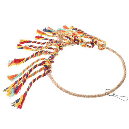 Toyvian Papageien Hängematte Stabile Vogelstange mit Trainingsfunktion Interaktives Klettergerüst für Wellensittiche und Kleine Papageien Fördert Aktivität und Beschäftigung von Toyvian