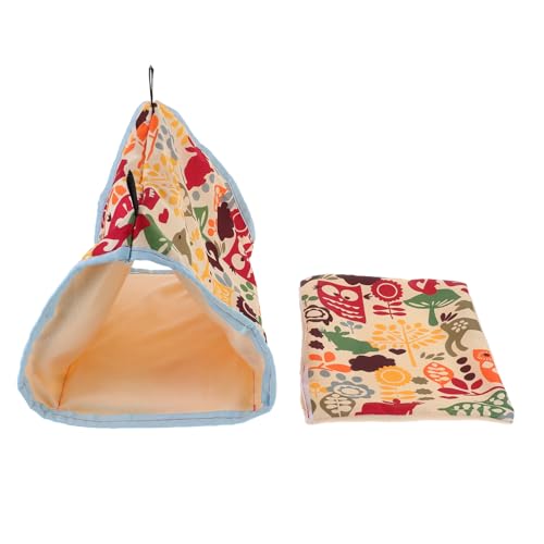 Toyvian Parrot Warm Nest Hängende Vogelhöhle mit Kissen Dickes Großes Schlafnest für Wellensittiche Papageien und Kleine Vögel Atmungsaktives Angenehmes Material als Vogelhaus zum Toyvian Parrot Warm Nest Hängende Vogelhöhle mit Kissen Dickes Großes Schlafnest für Wellensittiche Papageien und Kleine Vögel Atmungsaktives Angenehmes Material als Vogelhaus zum von Toyvian