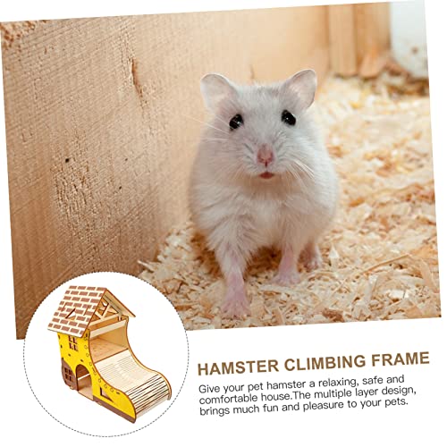 Toyvian Pet Holzhaus Hamster Klettergerüst Mehrschichtiges Kleintier Spielhaus für Zwerghamster Mäuse Gerbils Stabiles Holzhaus mit Plattform Sicherer Rückzugsort für Kleine Haustiere Toyvian Pet Holzhaus Hamster Klettergerüst Mehrschichtiges Kleintier Spielhaus für Zwerghamster Mäuse Gerbils Stabiles Holzhaus mit Plattform Sicherer Rückzugsort für Kleine Haustiere von Toyvian