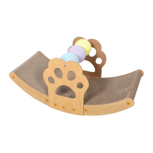 Toyvian Katzenkratzsofa Mit Schaukel-loungebett Allwetter-kratzmaterial Katzenkratzbretter Und Spielzeug Für Haustierbereich von Toyvian